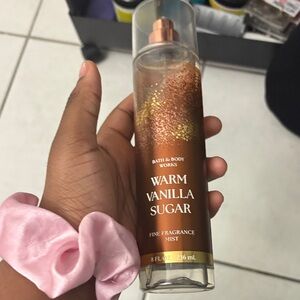 Bath & Body Works Warm Vanilla Sugar Fragrance Mist with Gold Sparkle